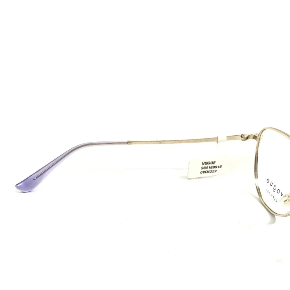 Vogue Eyeglasses Frames VO4229 5141 Purple Gold Cat Eye Wire Rim 51-18-140